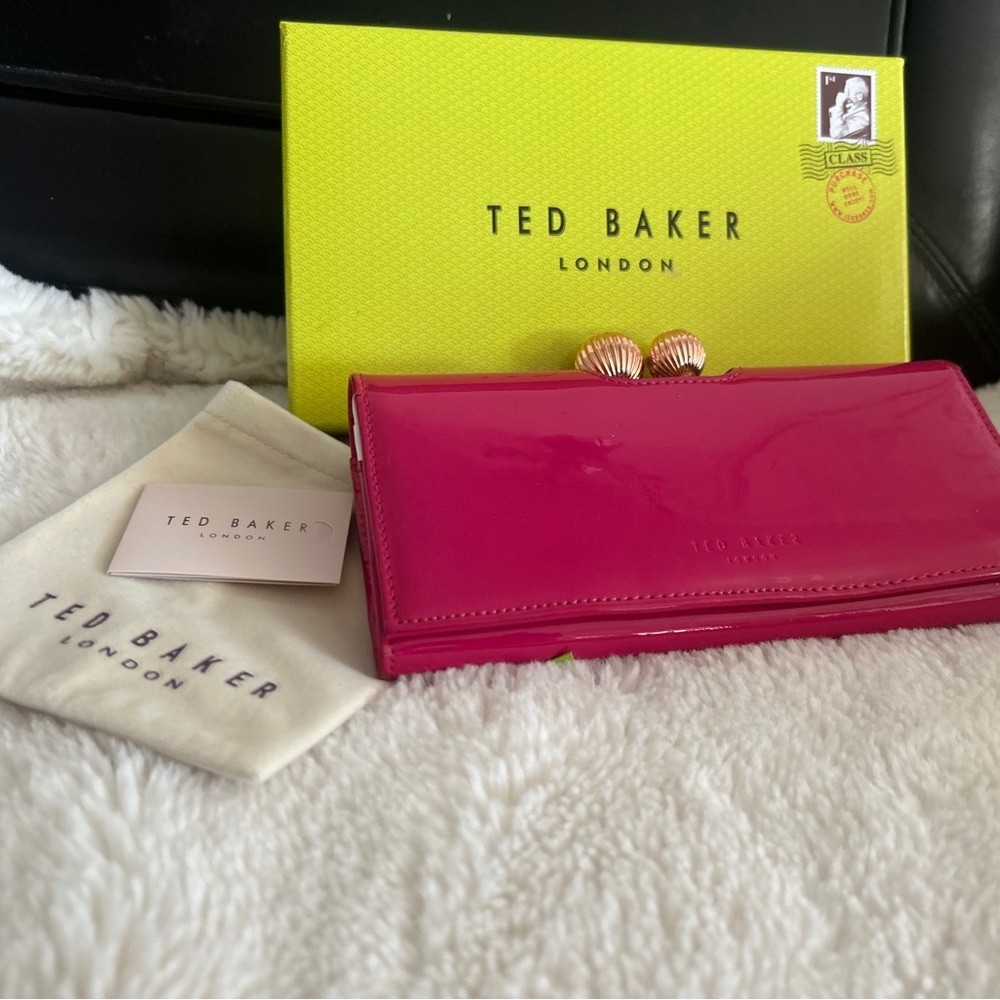 Ted baker patent leather wallet/clutch